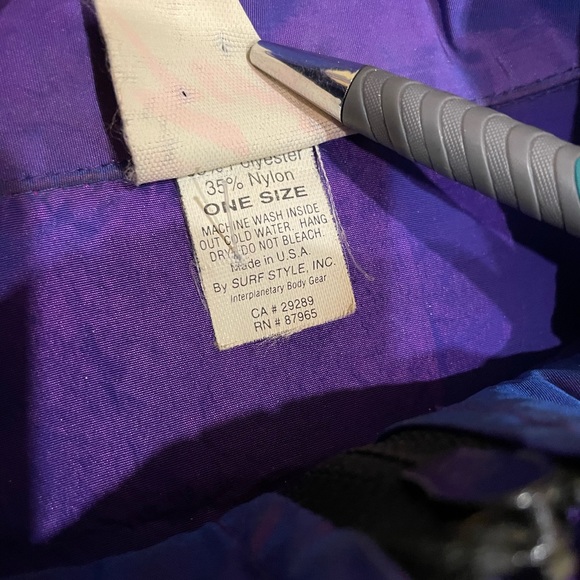 90s Surf Style Pull Over WindBreaker Jacket SIZE:L (OSFA) - Picture 4 of 5